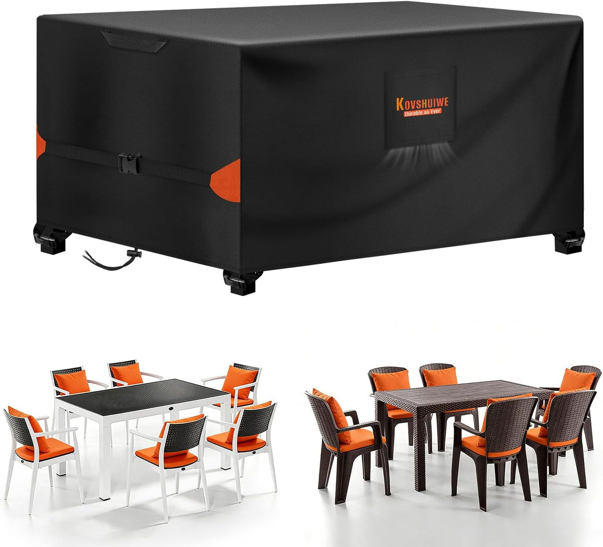76 x 54-Inch 600D Waterproof Table and Chair Cover