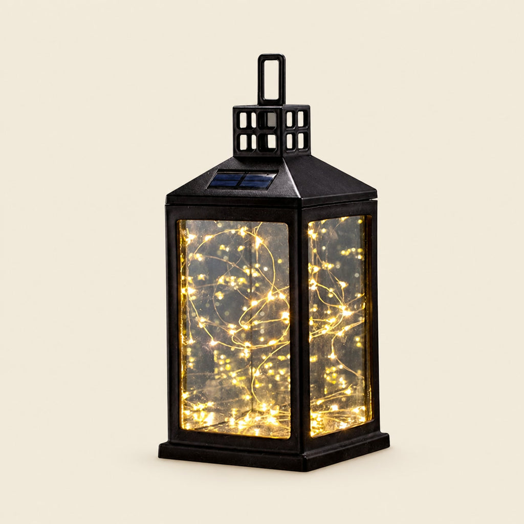 Warm White Solar Table Lantern with 40 LEDs