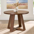 Ezra 45-Inch Round Walnut Dining Table