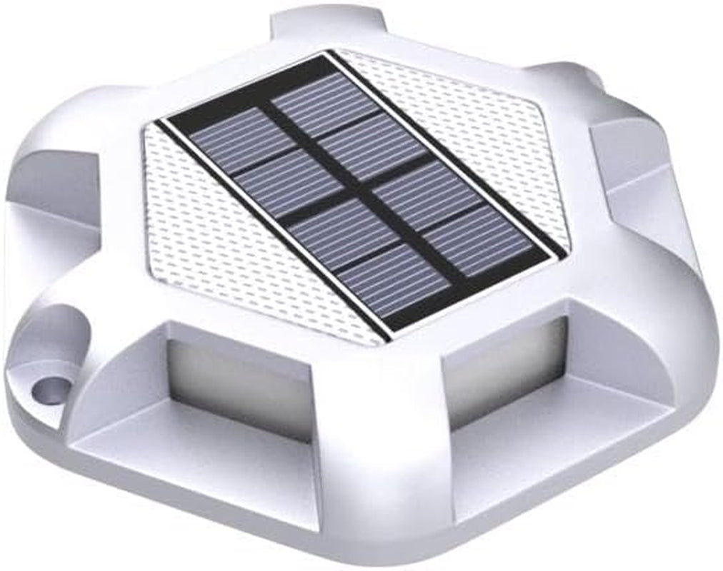 12-Pack Solar Driveway & Deck Lights, Dual-Color Waterproof