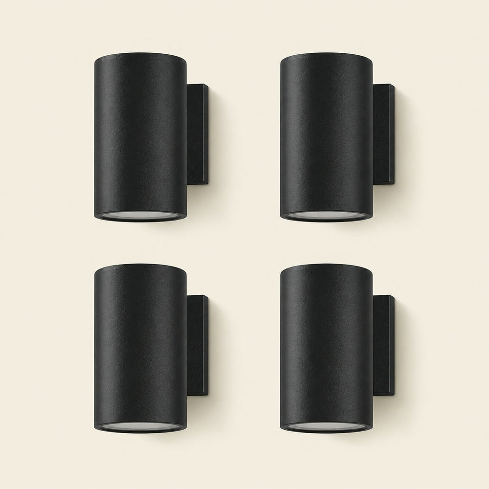 4-Pack Up & Down Solar Wall Sconces