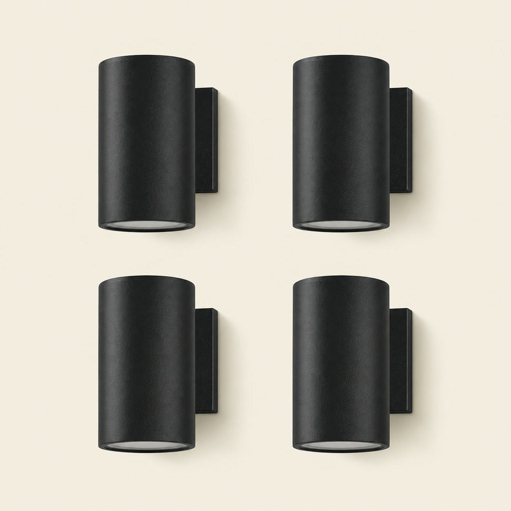 4-Pack Up & Down Solar Wall Sconces