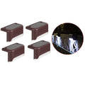 4-Pack Waterproof Solar Deck and Step Lights