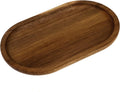 Oval Charcuterie Plates 7.8”×4.6” Wooden Serving Trays Board Decorative Tray Natural Wood Serving Platters Small Oval Wood Plate Bathroom Counter Tray for Kitchen Bathroom(Acacia Wood)