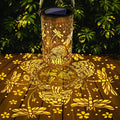 Decorative Solar Lantern with Patterned Light Projection