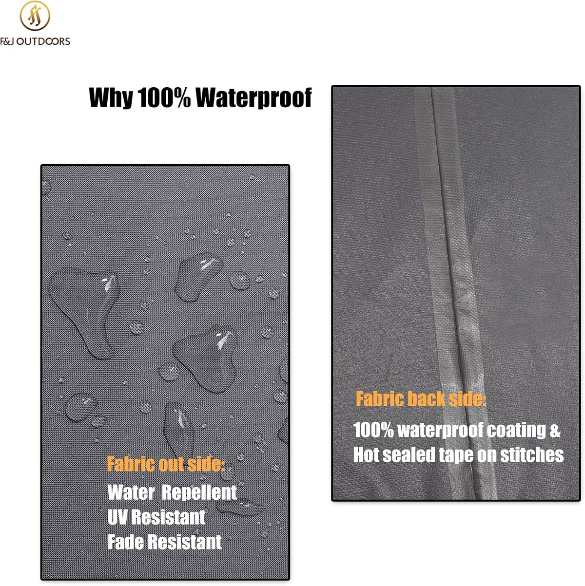 Waterproof Patio Chaise Covers, 2-Pack, 86 x 30 Inches