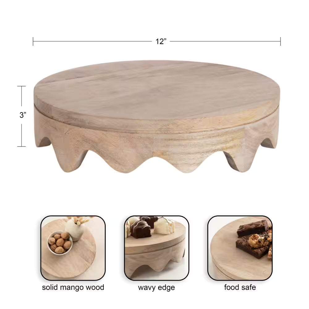 Fairlee Natural Wood Decorative Tray