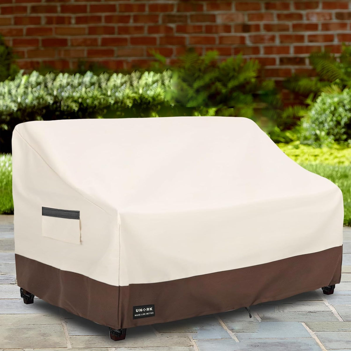 Waterproof 2-Seater Outdoor Loveseat Cover, 58 x 33 Inches