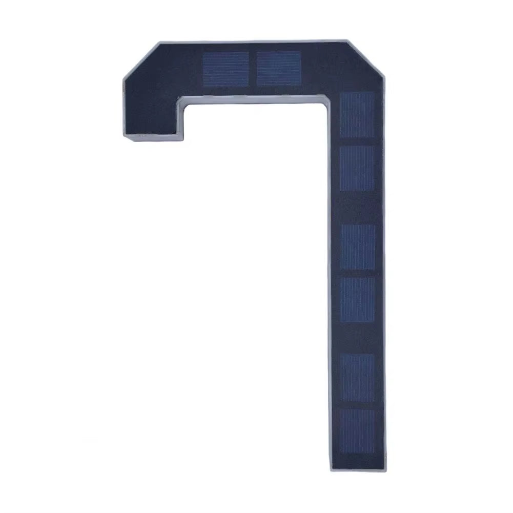 Modern Solar LED House Number Sign with Dusk Sensor