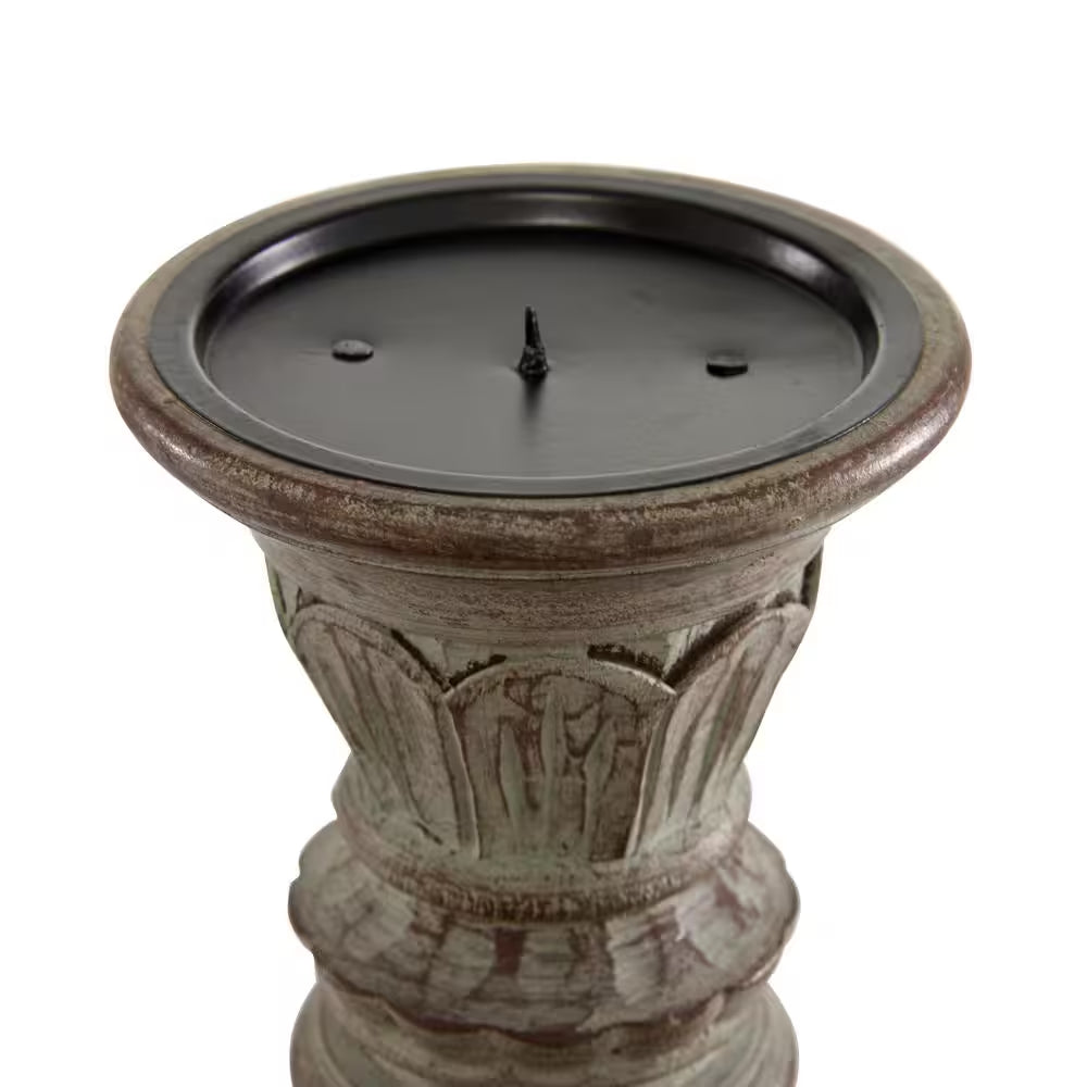 Brown Mango Wood Candle Holder (Set of 3)