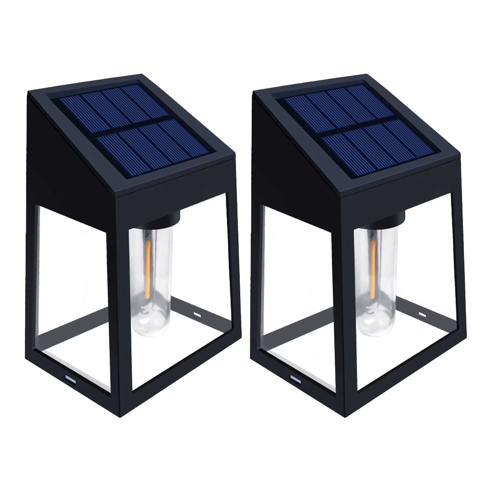 under $5 2 Pack Solar Wall Lanterns Outdoor, Wireless Dusk to Dawn Motion Sensor LED Sconce Lights Waterproof, Exterior Front Porch Security Lamps Wall Mount Patio Fence