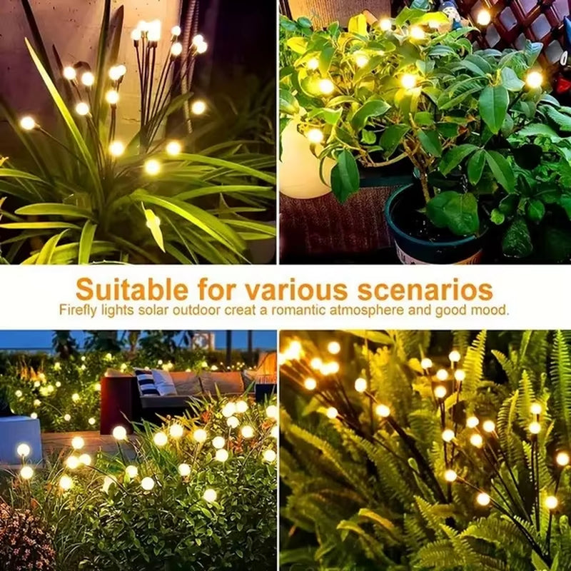 Solar Firefly Garden Lights with Swaying LEDs