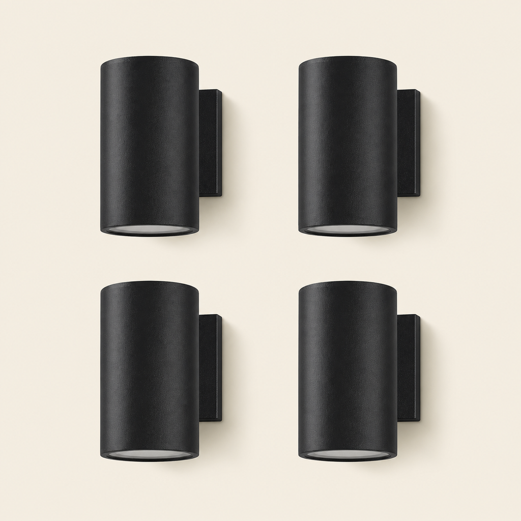 4-Pack Up & Down Solar Wall Sconces