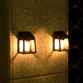 under $5 2 Pack Solar Wall Lanterns Outdoor, Wireless Dusk to Dawn Motion Sensor LED Sconce Lights Waterproof, Exterior Front Porch Security Lamps Wall Mount Patio Fence