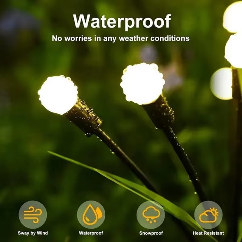 Solar Firefly Garden Lights with Swaying LEDs