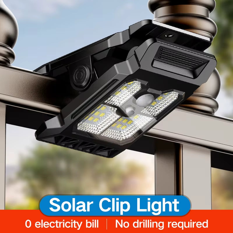 Smart Sensor Solar Clip-On Outdoor Garden Light