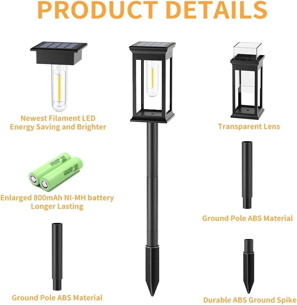IP65 Solar Pathway Lights for Garden and Walkway