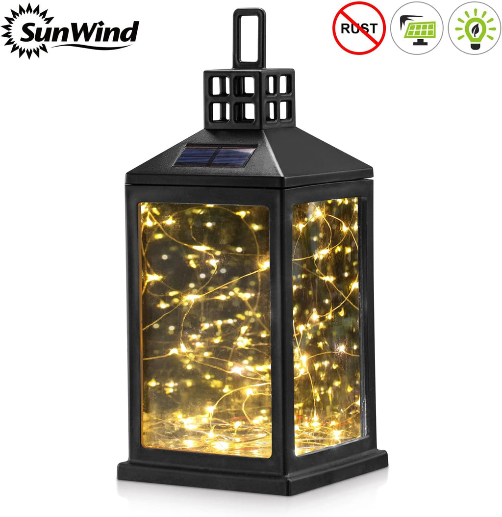 Warm White Solar Table Lantern with 40 LEDs