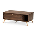 Edel Walnut Coffee Table with Hidden Storage