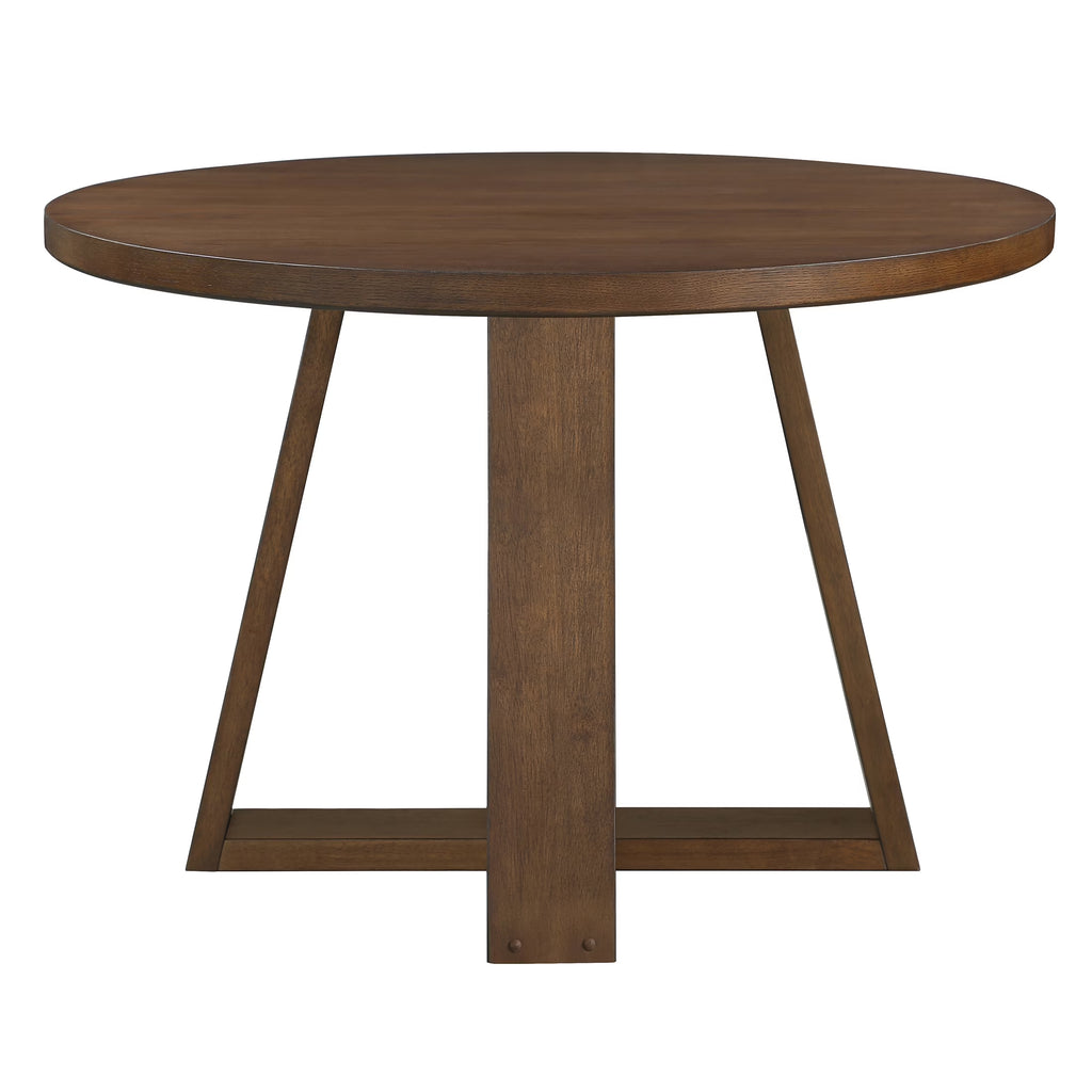 Ezra 45-Inch Round Walnut Dining Table