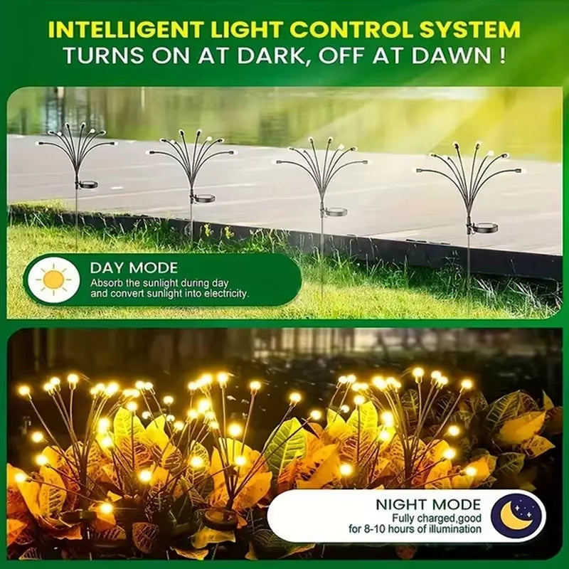 Solar Firefly Garden Lights with Swaying LEDs