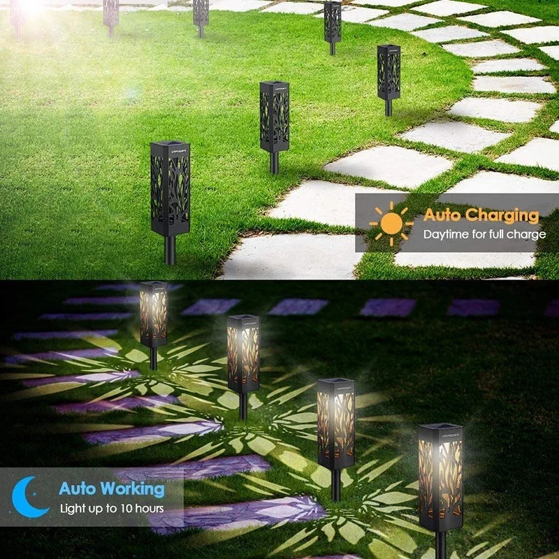 IP65 Solar Pathway Lights with Auto On/Off for Garden