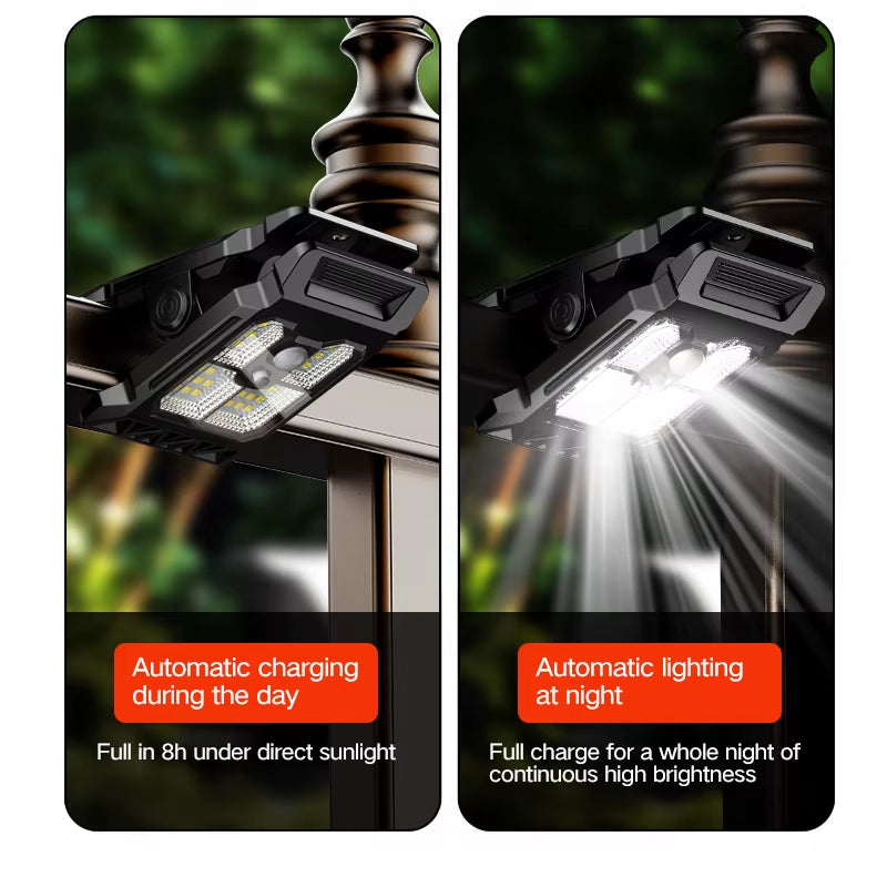 Smart Sensor Solar Clip-On Outdoor Garden Light