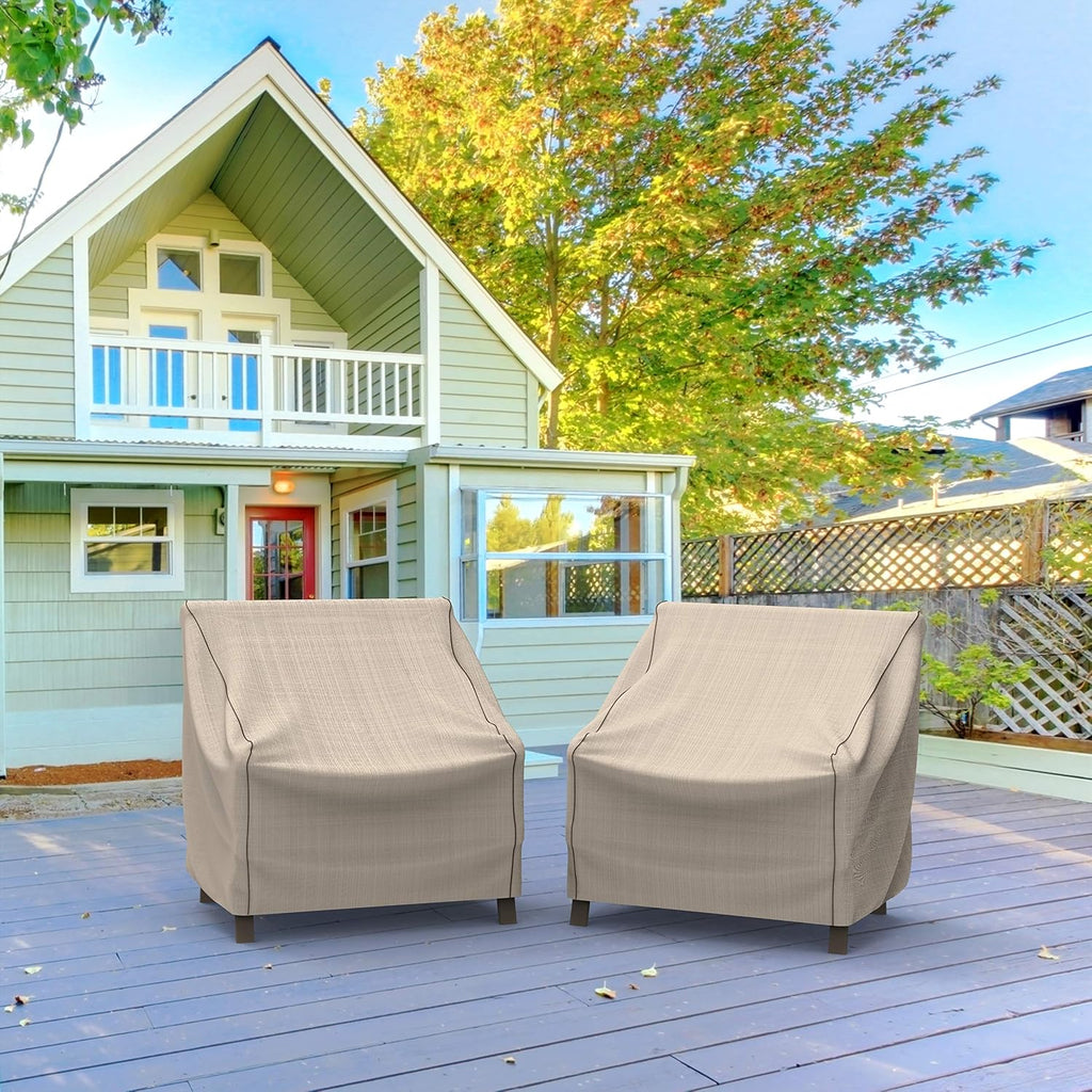 Waterproof Garden Chair Covers, 2-Pack, 41 x 36 x 34 Inches