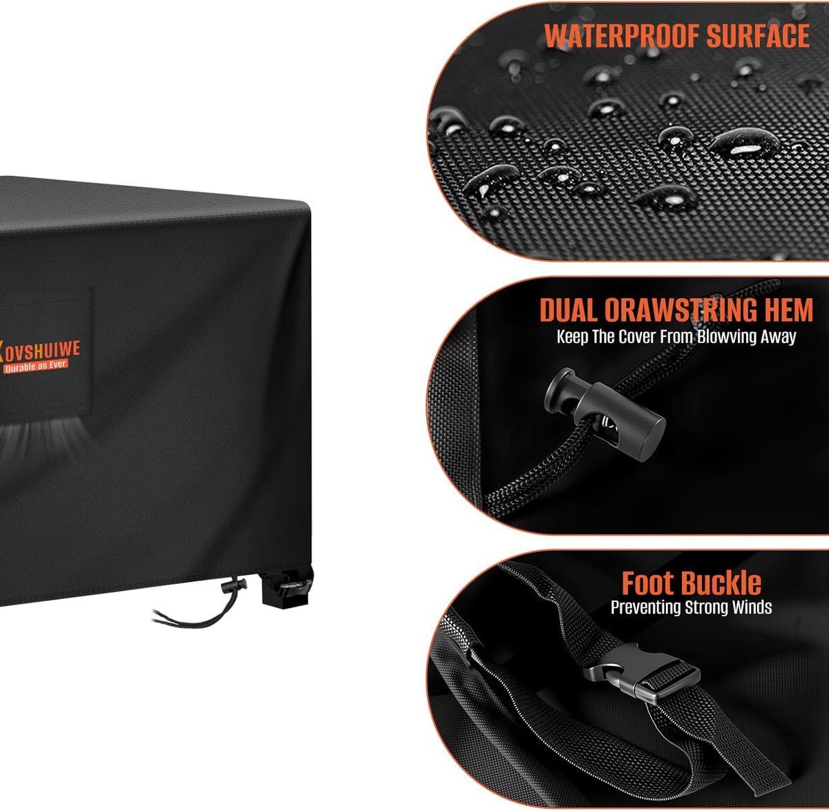 76 x 54-Inch 600D Waterproof Table and Chair Cover