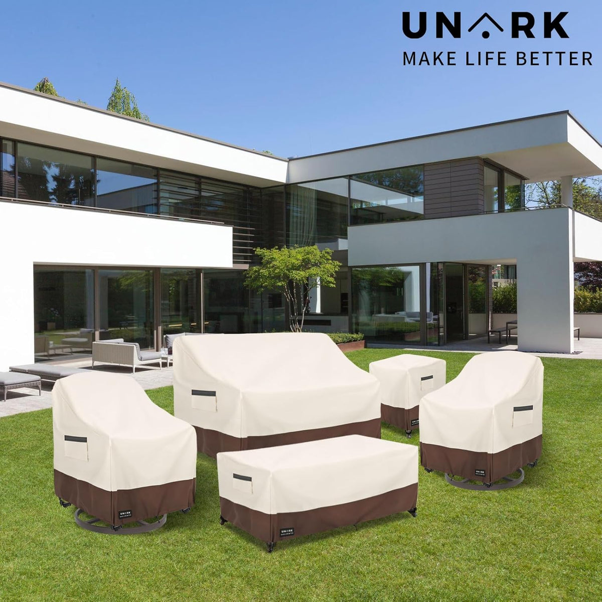 Waterproof 2-Seater Outdoor Loveseat Cover, 58 x 33 Inches