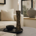 Bronze 16 In. Tall Decorative Handmade Aluminum Metal Candle Holder
