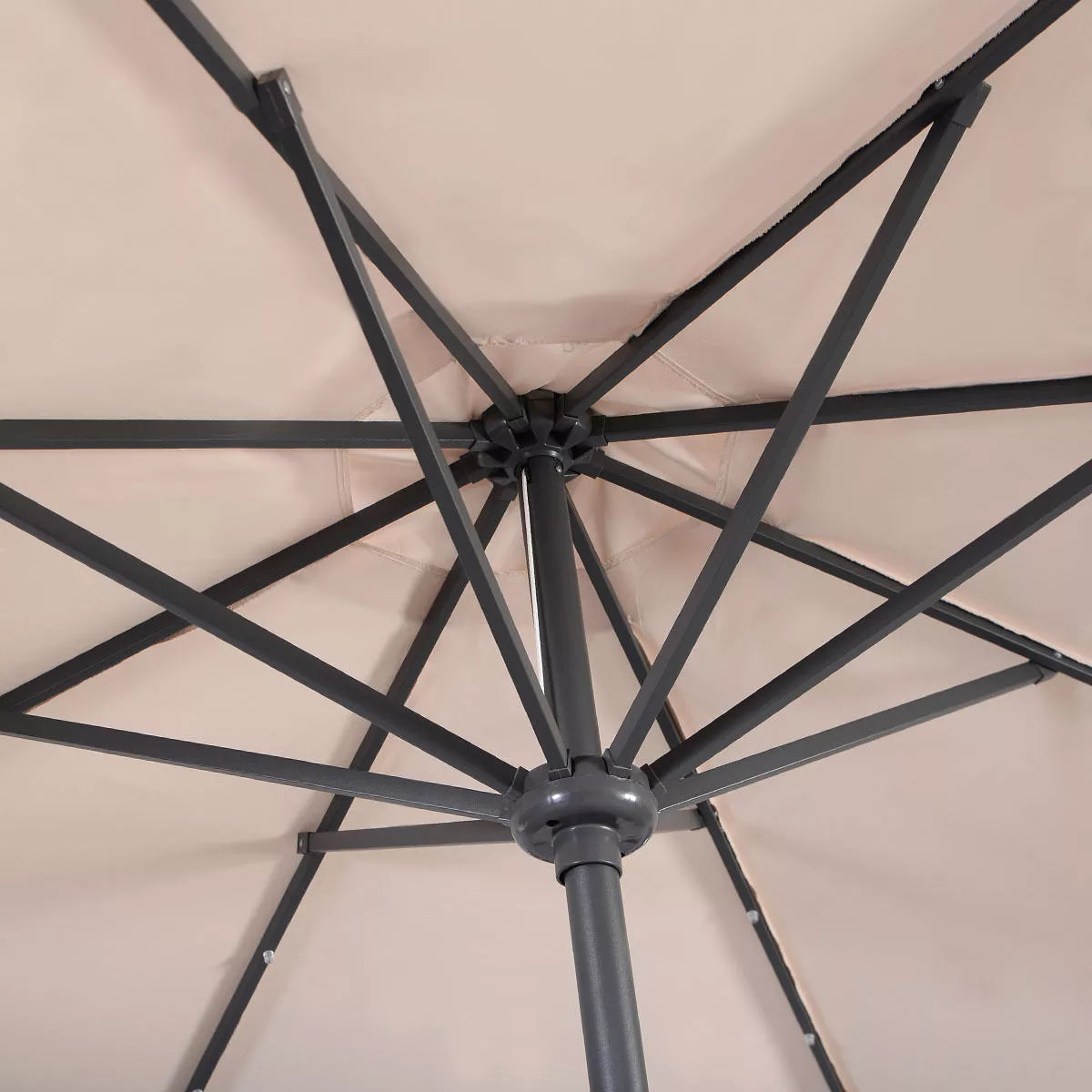 Costway 10FT Patio Solar Umbrella LED Patio Market Steel Tilt W/Crank Outdoor Orangeblue New