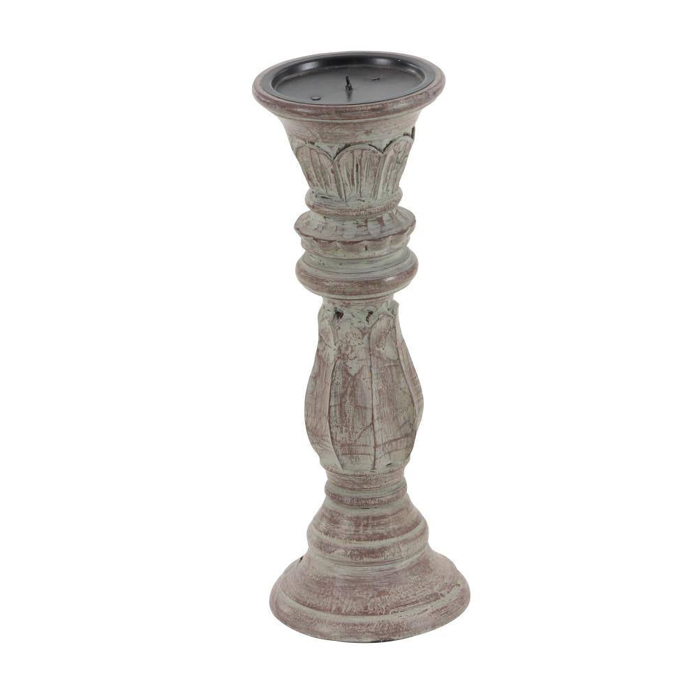 Brown Mango Wood Candle Holder (Set of 3)
