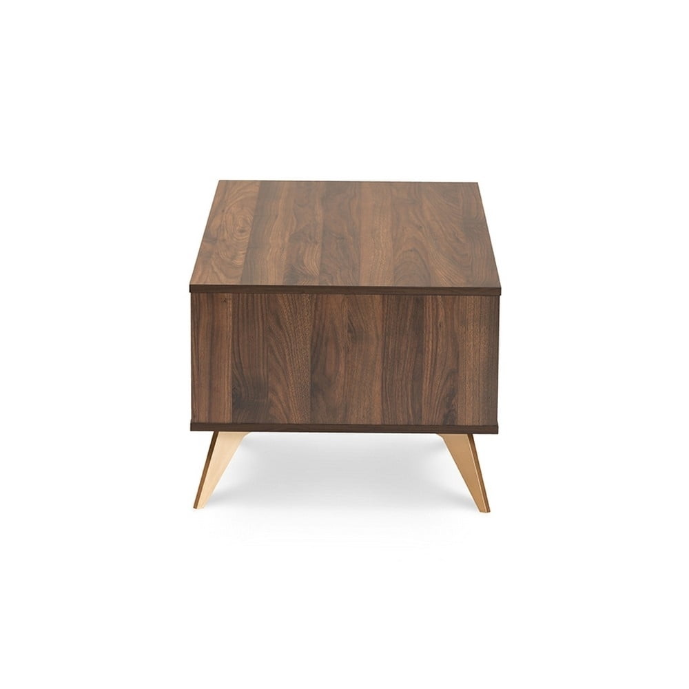 Edel Walnut Coffee Table with Hidden Storage