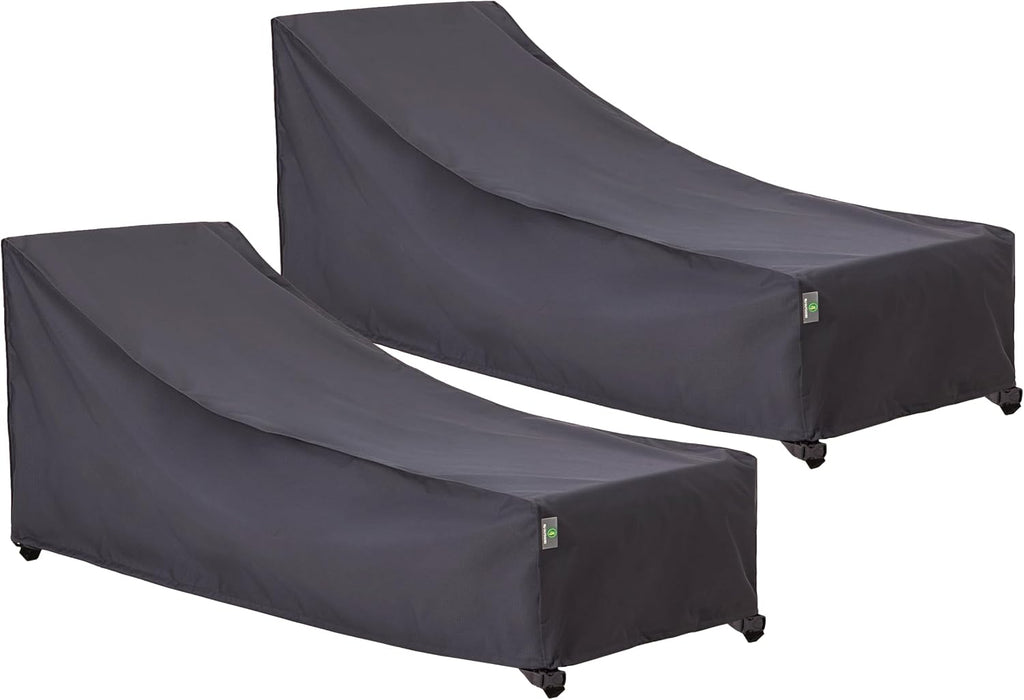 Waterproof Patio Chaise Covers, 2-Pack, 86 x 30 Inches