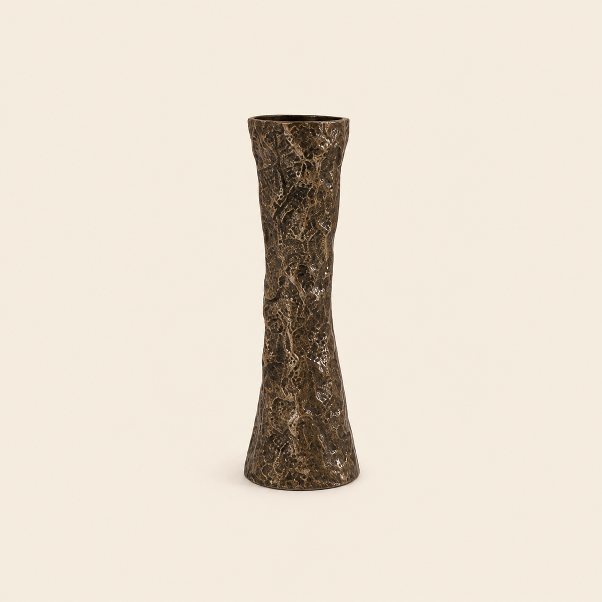 16-Inch Bronze Handmade Aluminum Candle Holder